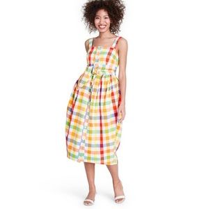 NWT! 🏆 CHRISTOPHER JOHN ROGERS 🍓 Plaid Dress